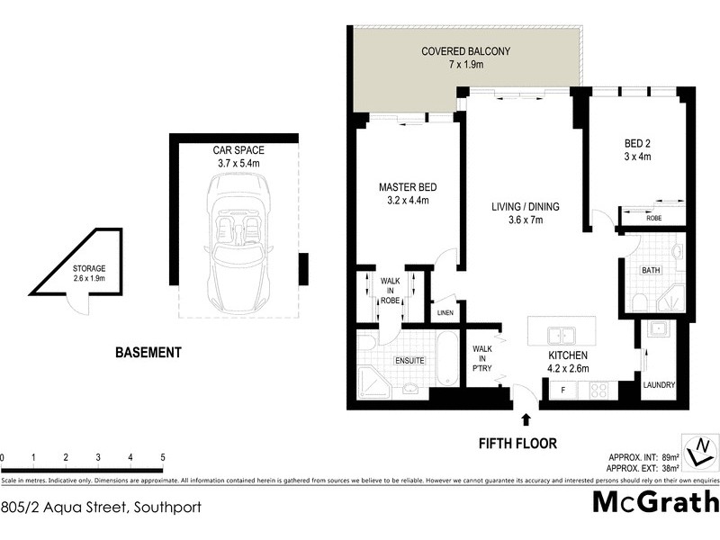 805/2 Aqua Street, Southport QLD 4215 Floorplan
