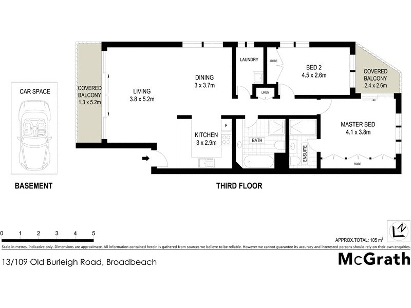 13/111 Old Burleigh Road, Broadbeach QLD 4218 Floorplan