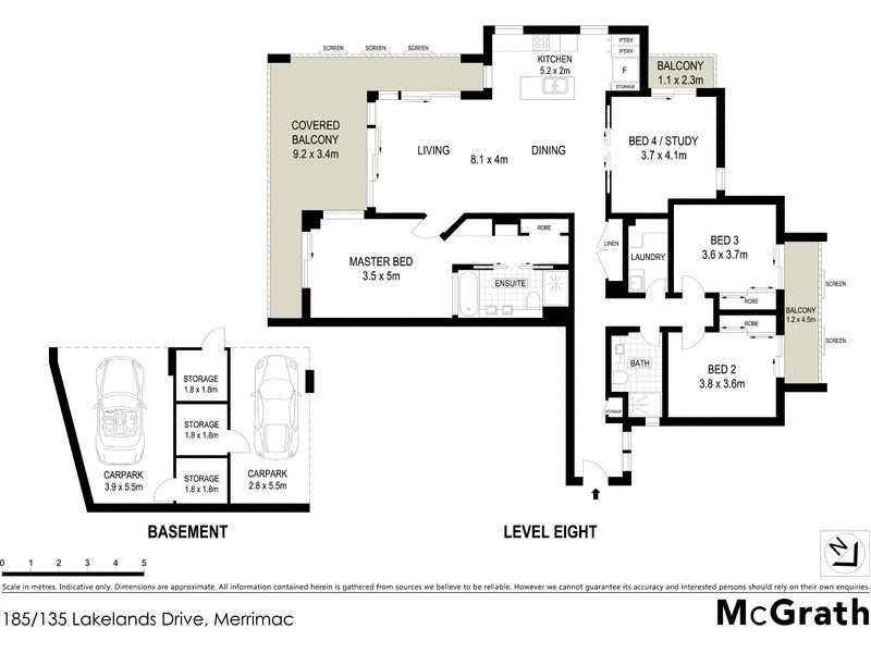 185/135 Lakelands Drive, Merrimac QLD 4226 Floorplan