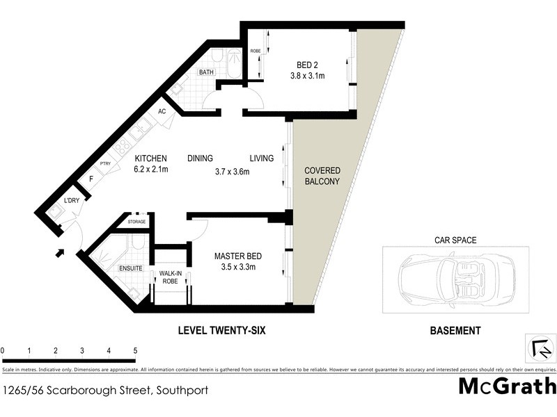 1265/56 Scarborough Street, Southport QLD 4215 Floorplan