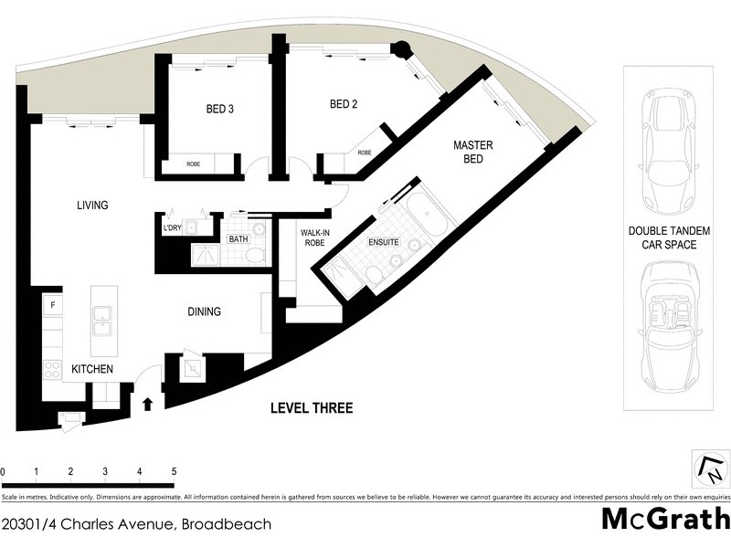 20301/4 Charles Avenue, Broadbeach QLD 4218 Floorplan