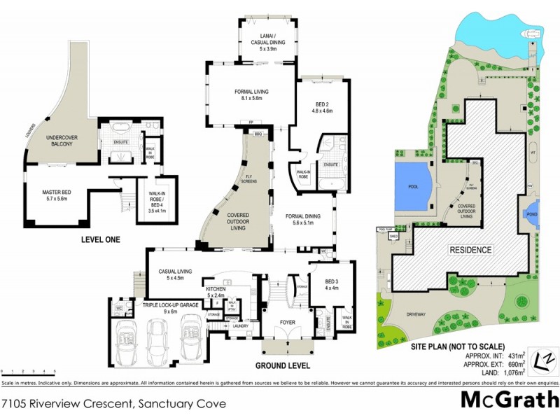 7105 Riverview Crescent, Sanctuary Cove QLD 4212 Floorplan