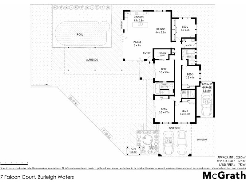 7 Falcon Court, Burleigh Waters QLD 4220 Floorplan