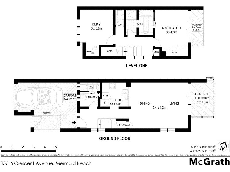 35/16 Crescent Avenue, Mermaid Beach QLD 4218 Floorplan