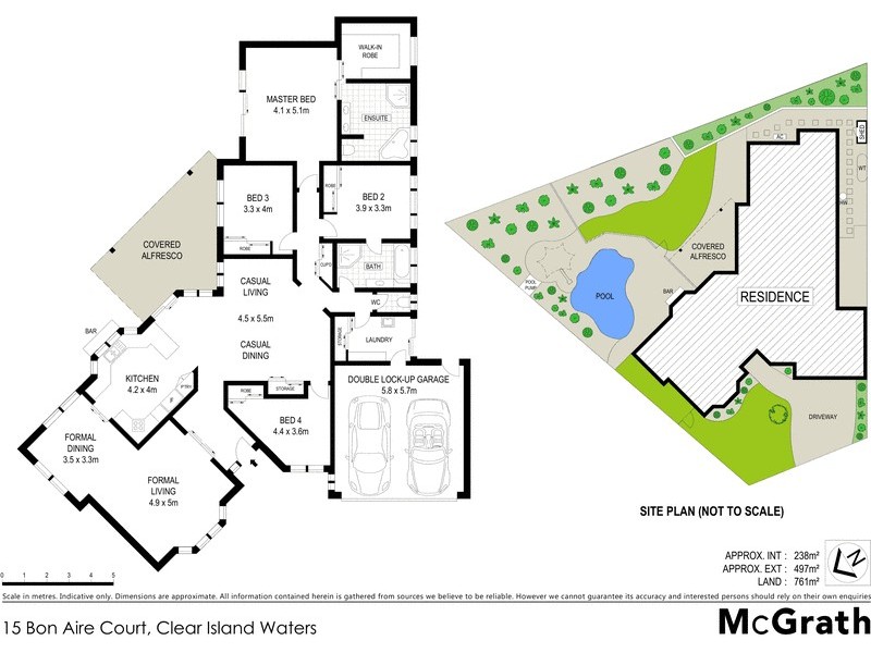 15 Bon Aire Court, Clear Island Waters QLD 4226 Floorplan