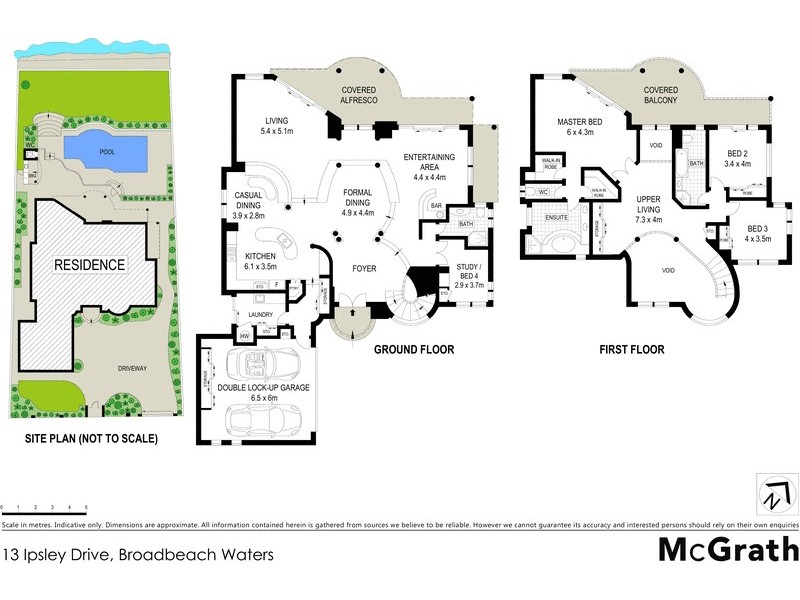 13 Ipsley Drive, Broadbeach Waters QLD 4218 Floorplan