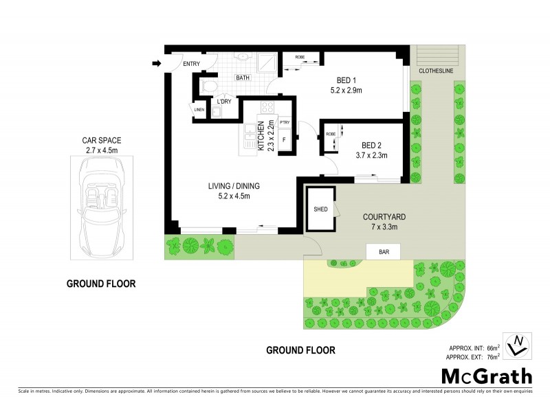 1/173 Surf Parade, Broadbeach QLD 4218 Floorplan