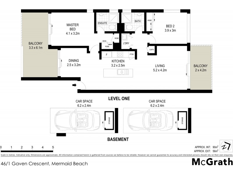 46/1 Gaven Crescent, Mermaid Beach QLD 4218 Floorplan