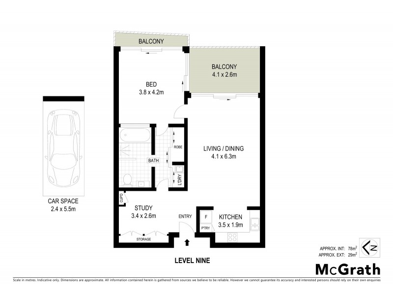 1094/9 Ferny Avenue, Surfers Paradise QLD 4217 Floorplan