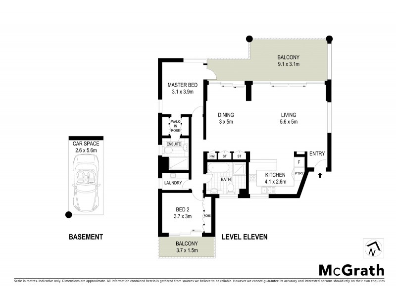 11B/7 Fern Street, Surfers Paradise QLD 4217 Floorplan