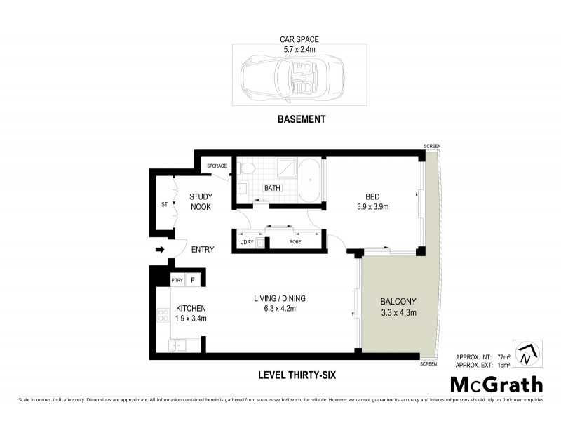 2362/9 Ferny Avenue, Surfers Paradise QLD 4217 Floorplan