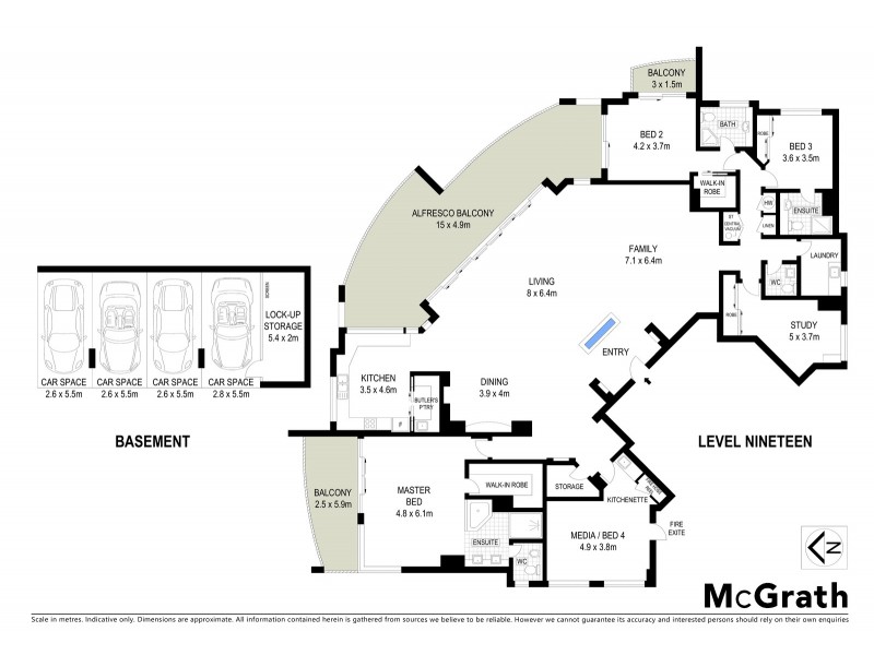 3191/23 Cypress Avenue, Surfers Paradise QLD 4217 Floorplan