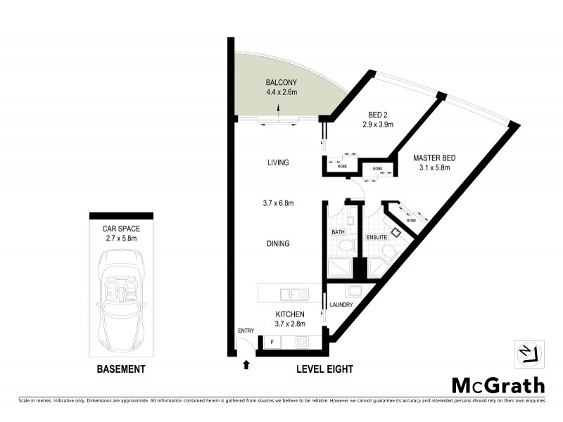810/22 Surf Parade, Broadbeach QLD 4218 Floorplan