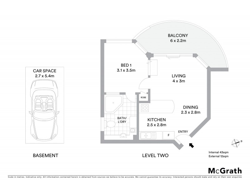 20/210 Surf Parade, Surfers Paradise QLD 4217 Floorplan