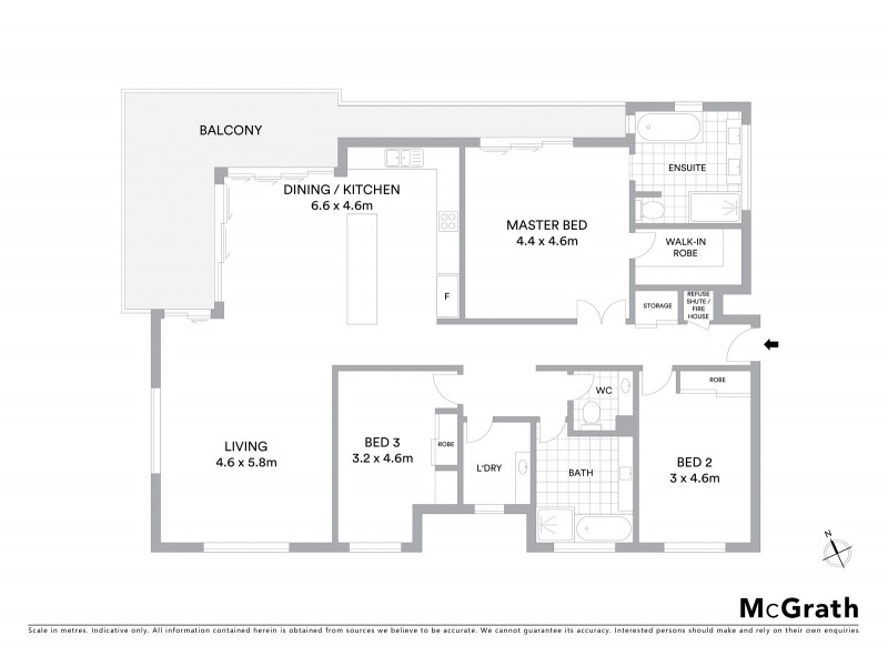 3/17 Anne Avenue, Broadbeach QLD 4218 Floorplan