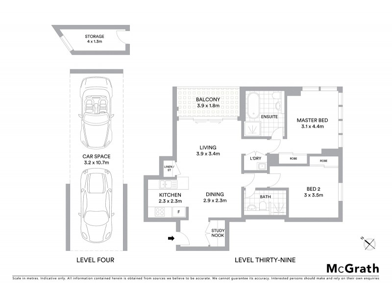 3909/2 Como Crescent, Southport QLD 4215 Floorplan