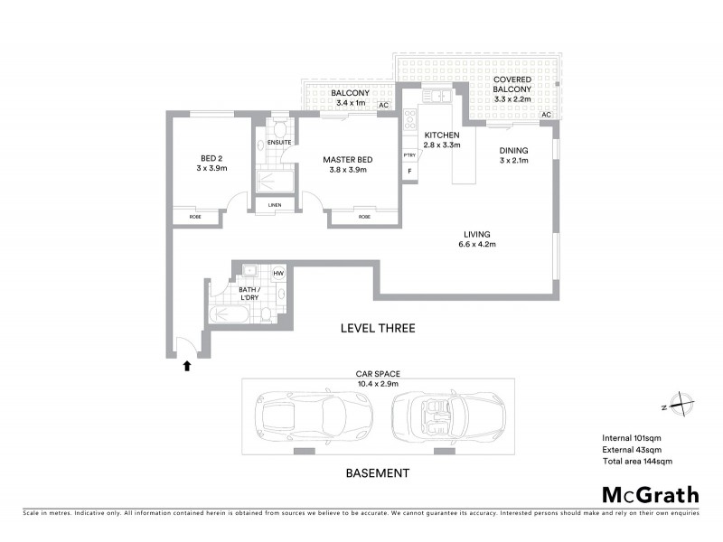 14/27 Walton Street, Southport QLD 4215 Floorplan