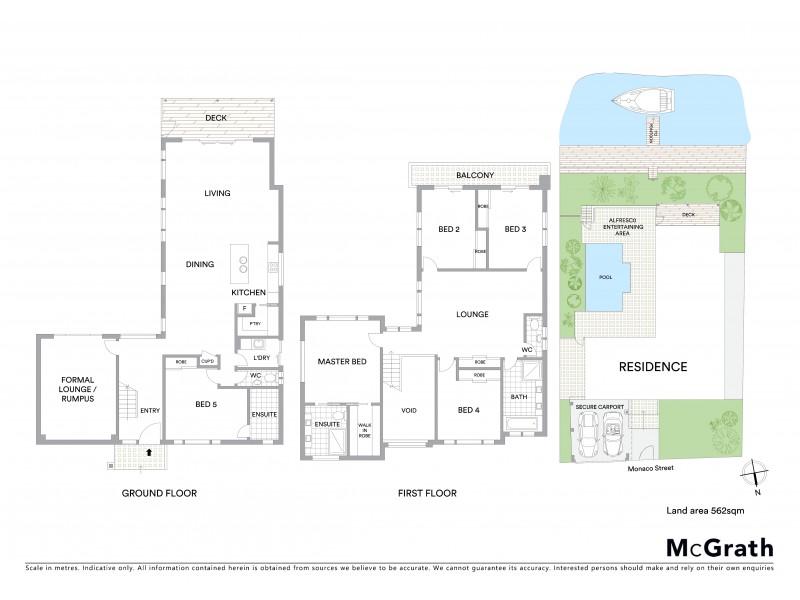 136 Monaco Street, Broadbeach Waters QLD 4218 Floorplan