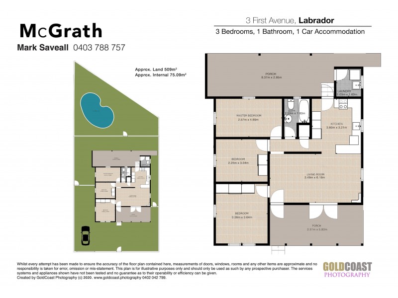 3 First Avenue, Labrador QLD 4215 Floorplan