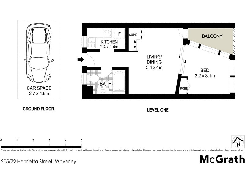 205/72 Henrietta Street, Waverley NSW 2024 Floorplan