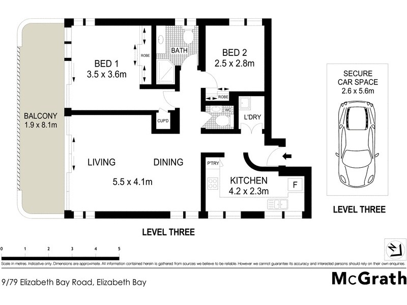 9/79 Elizabeth Bay Road, Elizabeth Bay NSW 2011 Floorplan