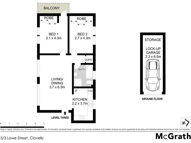 5/3 Lowe Street, Clovelly NSW 2031 Floorplan