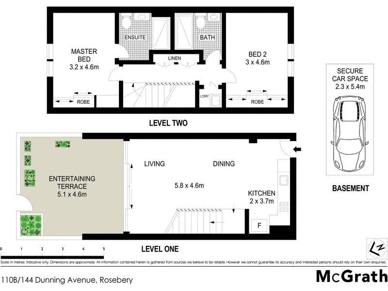 110B/144 Dunning Avenue, Rosebery NSW 2018 Floorplan