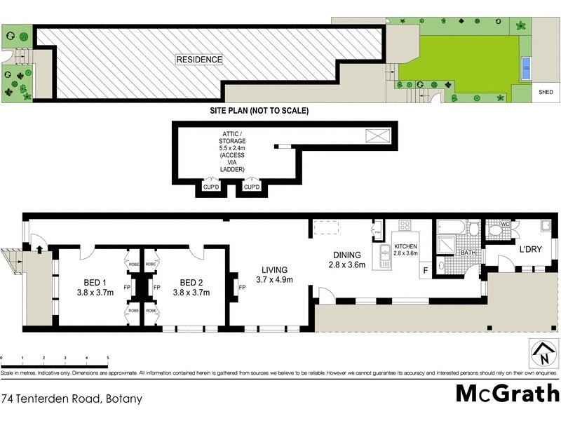 74 Tenterden Road, Botany NSW 2019 Floorplan