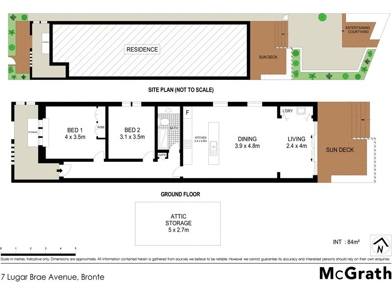 7 Lugar Brae Avenue, Bronte NSW 2024 Floorplan