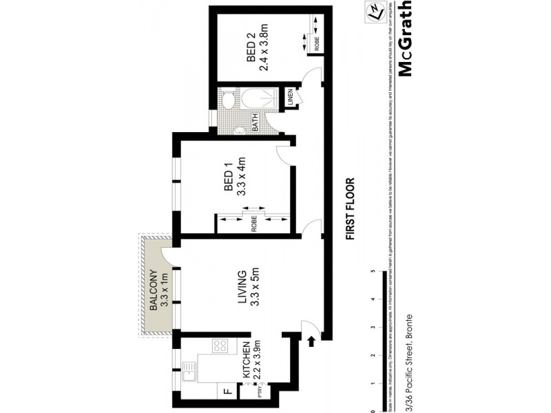 3/36 Pacific Street, Bronte NSW 2024 Floorplan