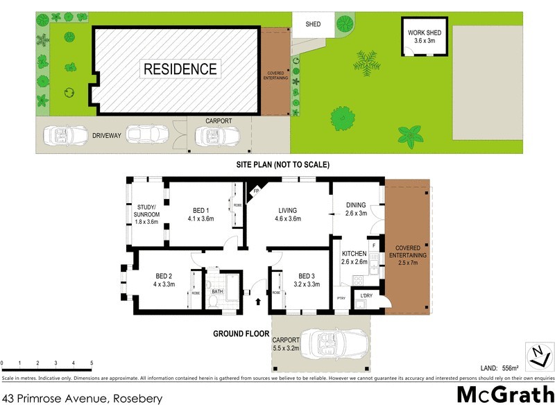 43 Primrose Avenue, Rosebery NSW 2018 Floorplan