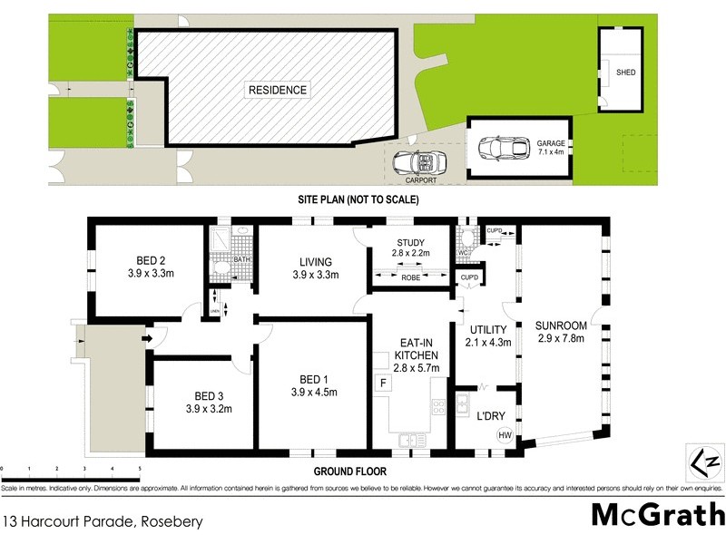 13 Harcourt Parade, Rosebery NSW 2018 Floorplan
