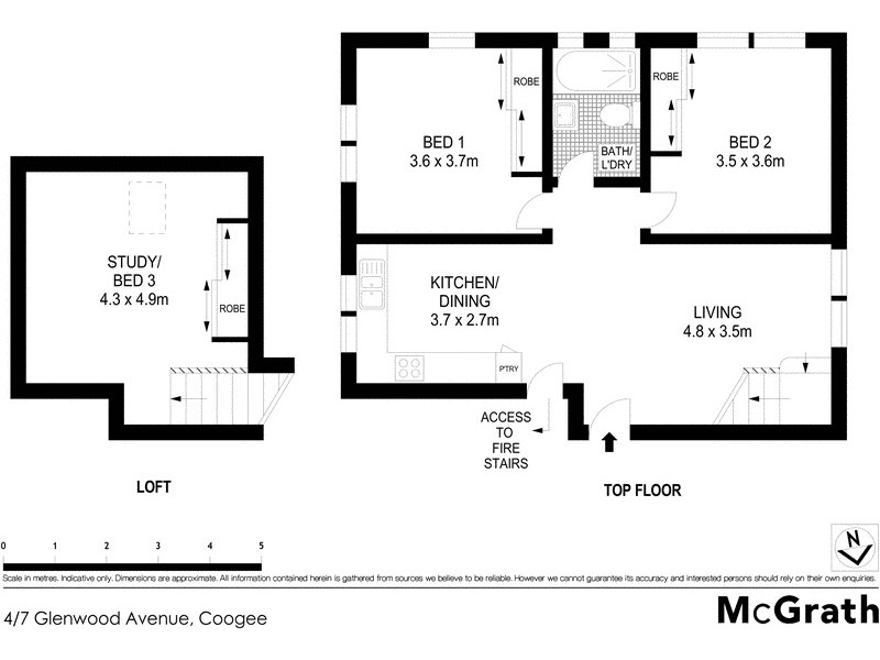 4/7 Glenwood Avenue, Coogee NSW 2034 Floorplan