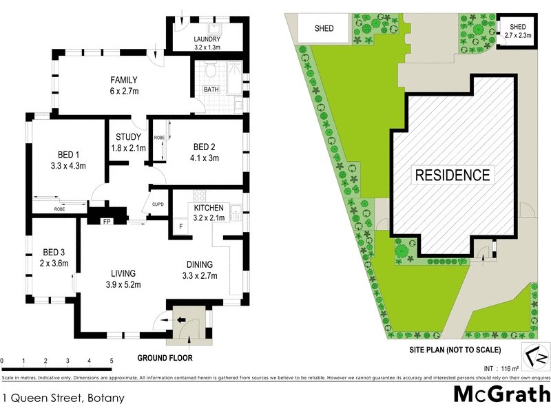 1 Queen Street, Botany NSW 2019 Floorplan
