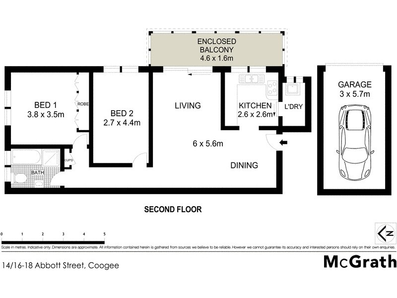 14/16 Abbott Street, Coogee NSW 2034 Floorplan