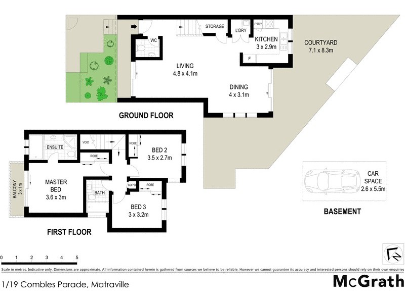 1/19 Combles Parade, Matraville NSW 2036 Floorplan
