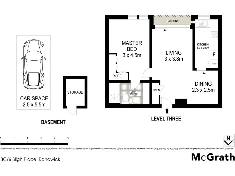 3C/6 Bligh Place, Randwick NSW 2031 Floorplan