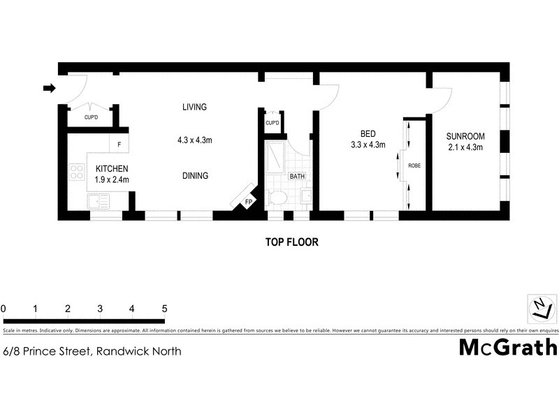 6/8 Prince Street, Randwick NSW 2031 Floorplan