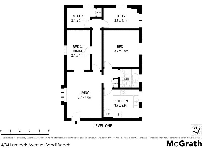 4/34 Lamrock Avenue, Bondi Beach NSW 2026 Floorplan