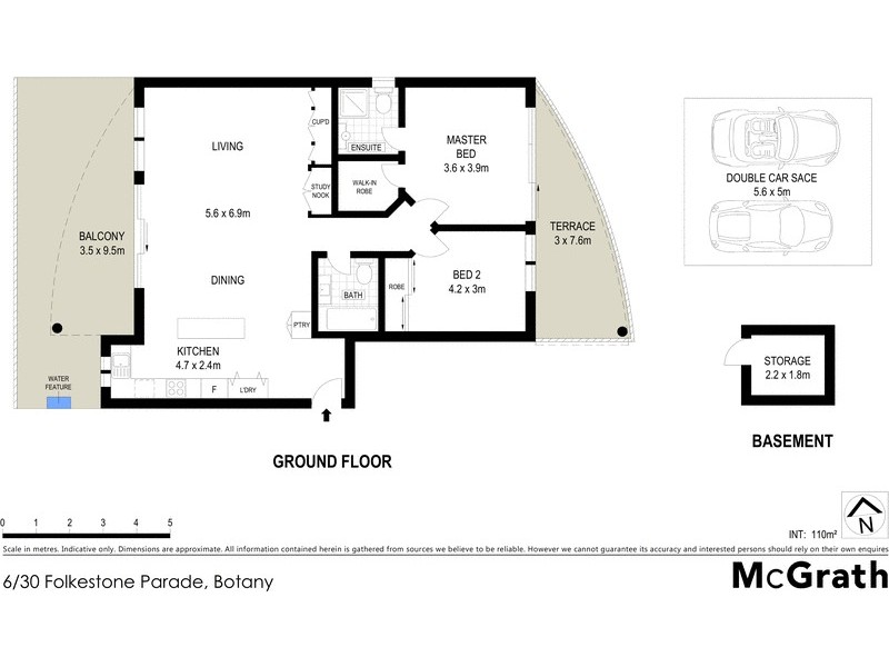 6/30 Folkestone Parade, Botany NSW 2019 Floorplan
