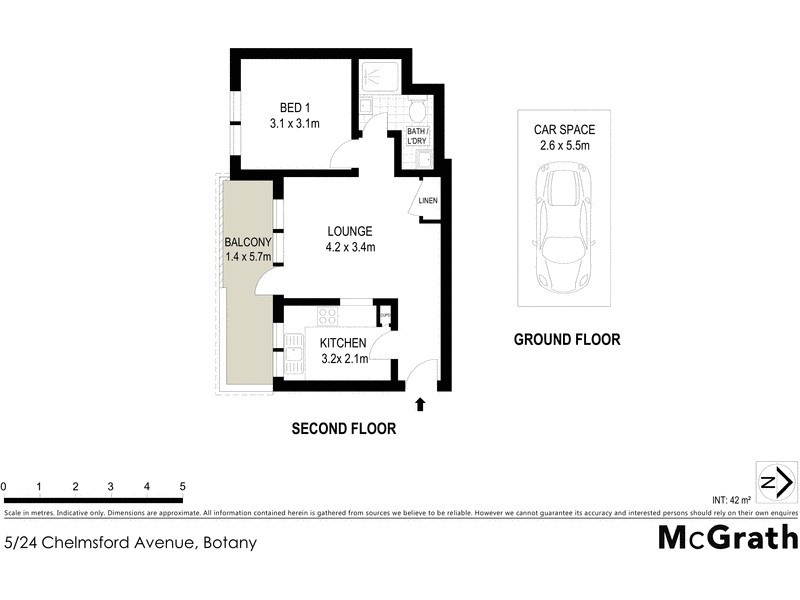 5/24 Chelmsford Avenue, Botany NSW 2019 Floorplan
