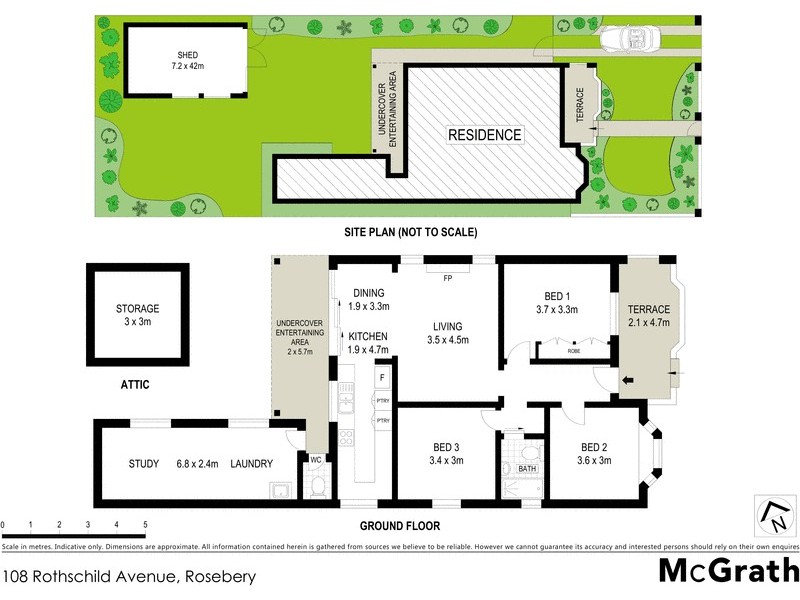 108 Rothschild Avenue, Rosebery NSW 2018 Floorplan