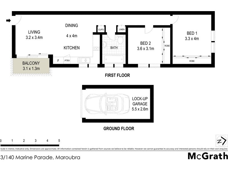 3/140 Marine Parade, Maroubra NSW 2035 Floorplan