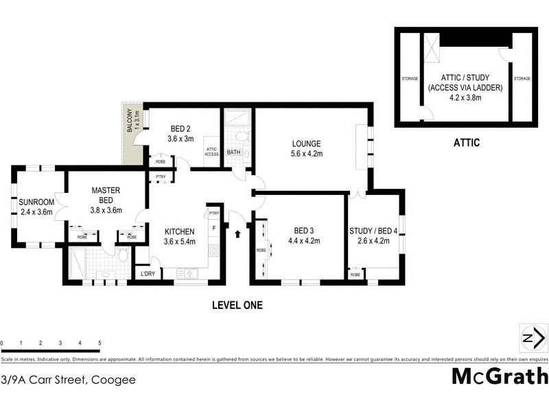 3/9A Carr Street, Coogee NSW 2034 Floorplan