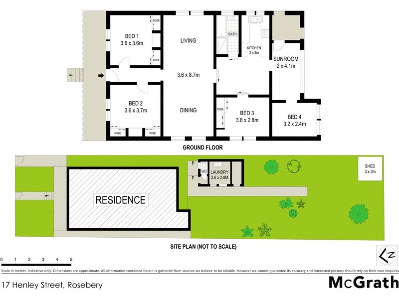 17 Henley Street, Rosebery NSW 2018 Floorplan