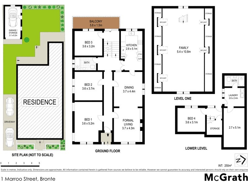 1 Marroo Street, Bronte NSW 2024 Floorplan