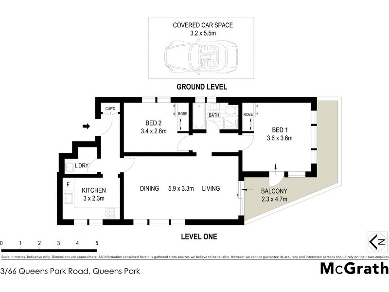 3/66 Queens Park Road, Queens Park NSW 2022 Floorplan