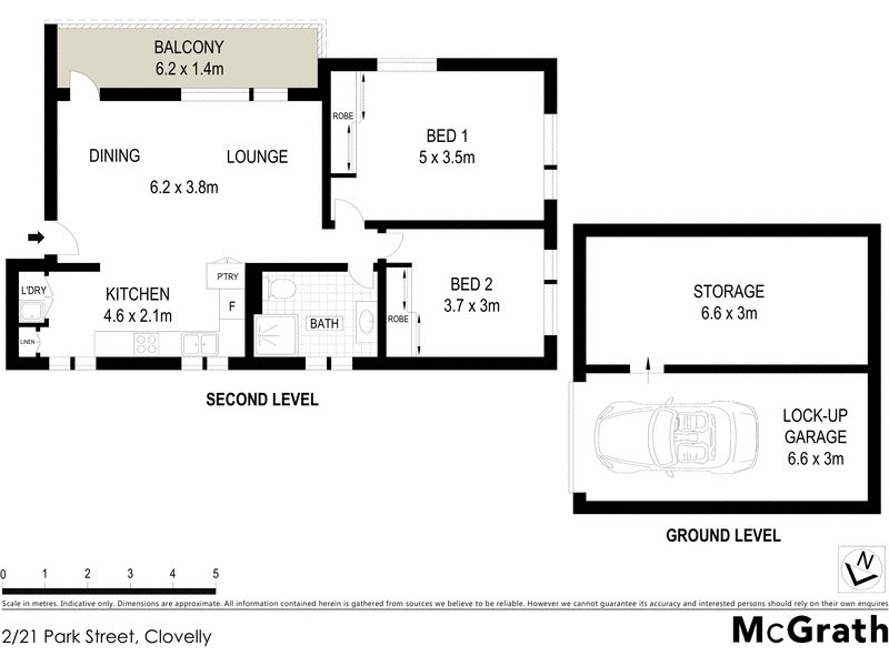 2/21 Park Street, Clovelly NSW 2031 Floorplan
