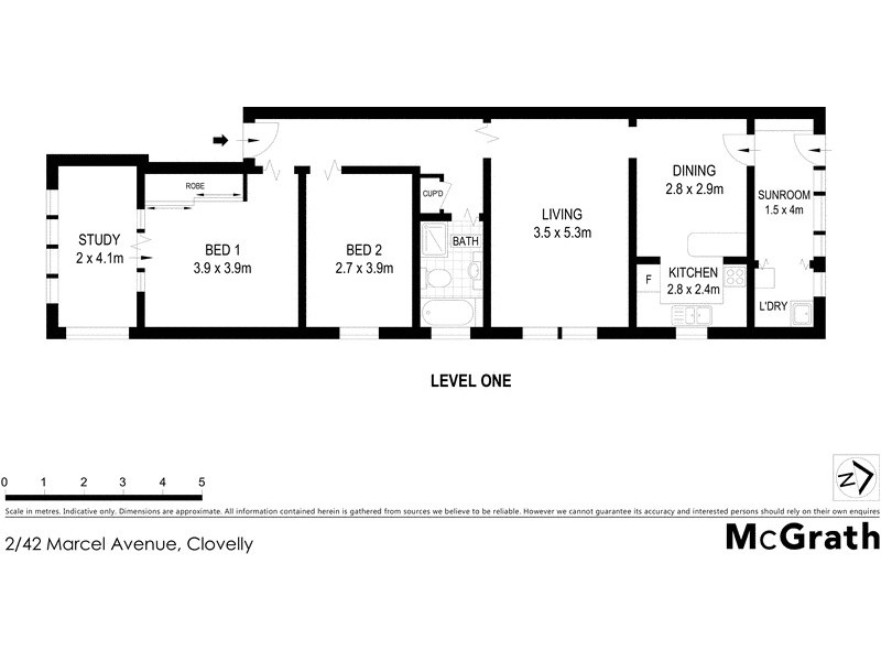 2/42 Marcel Avenue, Clovelly NSW 2031 Floorplan
