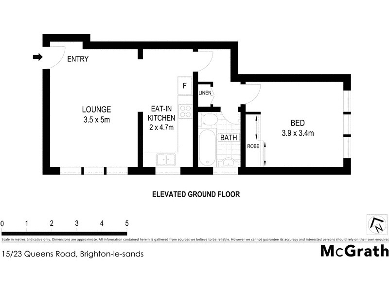 15/23 Queens Road, Brighton-le-sands NSW 2216 Floorplan